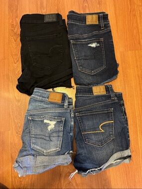 American Eagle Outfitters Blue Denim Shorts